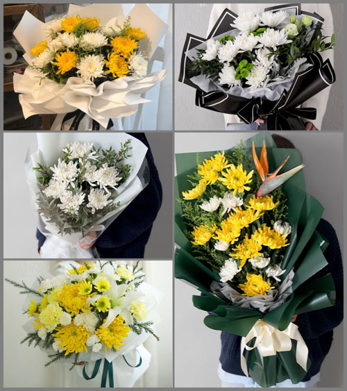 四川绵阳游仙区富乐街道白事花束代送